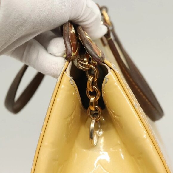 LOUIS VUITTON Monogram Vernis Blair MM Hand Bag 2way Citrin M90108 Auth 132765 - Picture 10 of 16